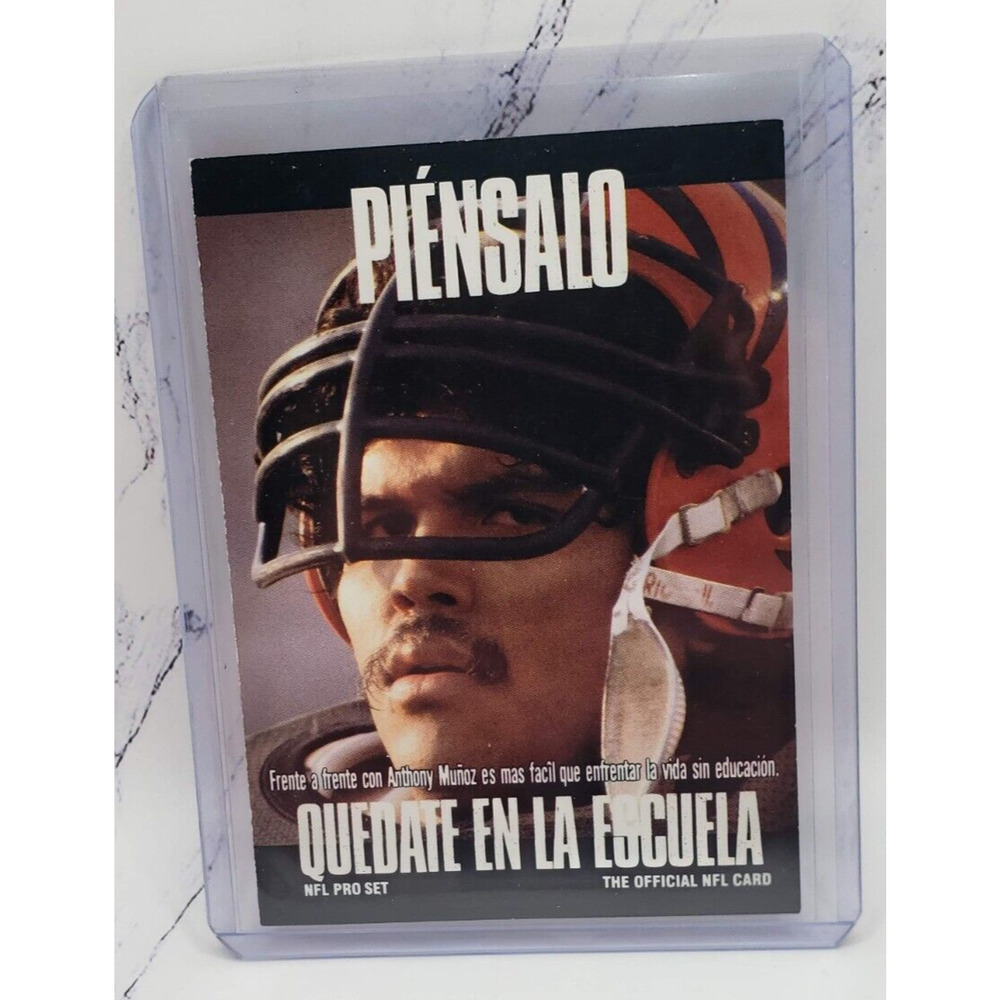 1991 Pro Set #375 Think About It Anthony Munoz Cincinnati Bengals
